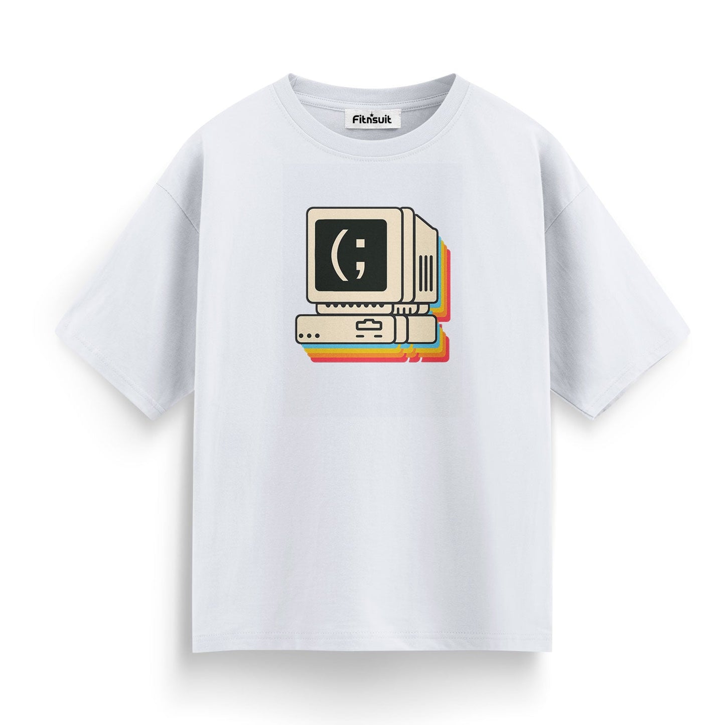 Retro Mac Smiley Computer UI Freelancer T-Shirt