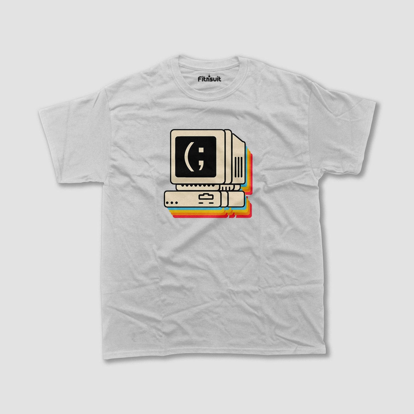 Retro Mac Smiley Computer UI Freelancer T-Shirt