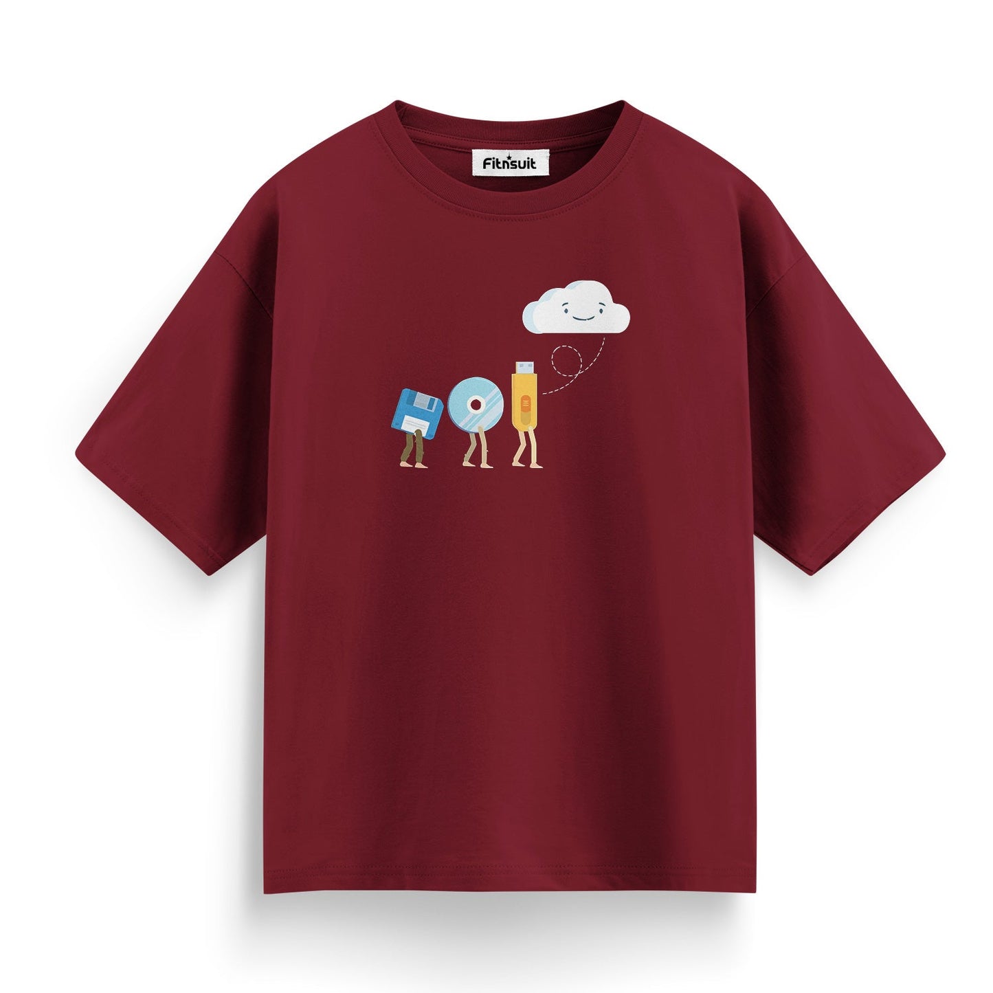 Floppy, Disk, USB and Cloud Evolution Graphic Freelancer T-Shirt