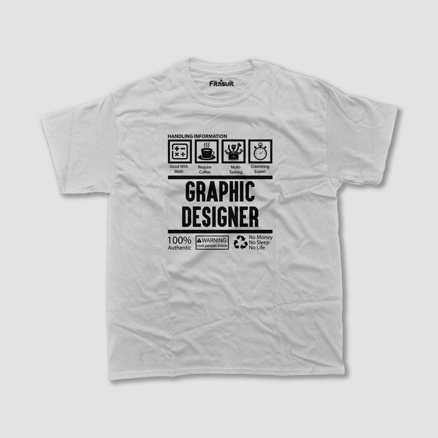 Graphic Designer – Handle With Care Icons Graphic Designer T-Shirt