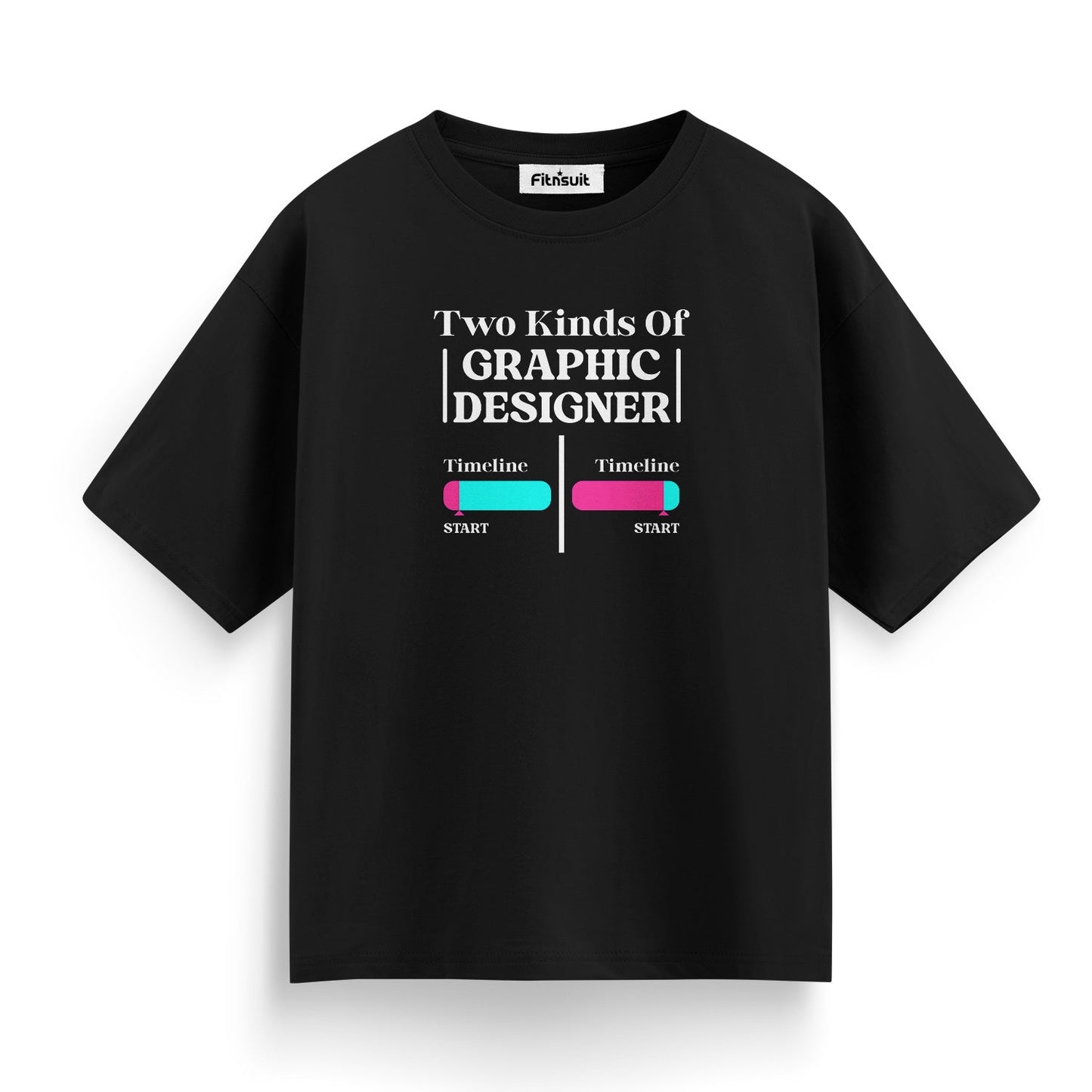 Two Kinds of Graphic Designer – Timeline Joke Graphic Designer T-Shirt