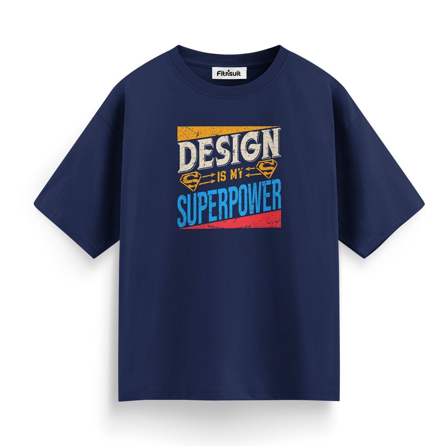 Design Is My Superpower Bold Comic Style Graphic Designer T-Shirt