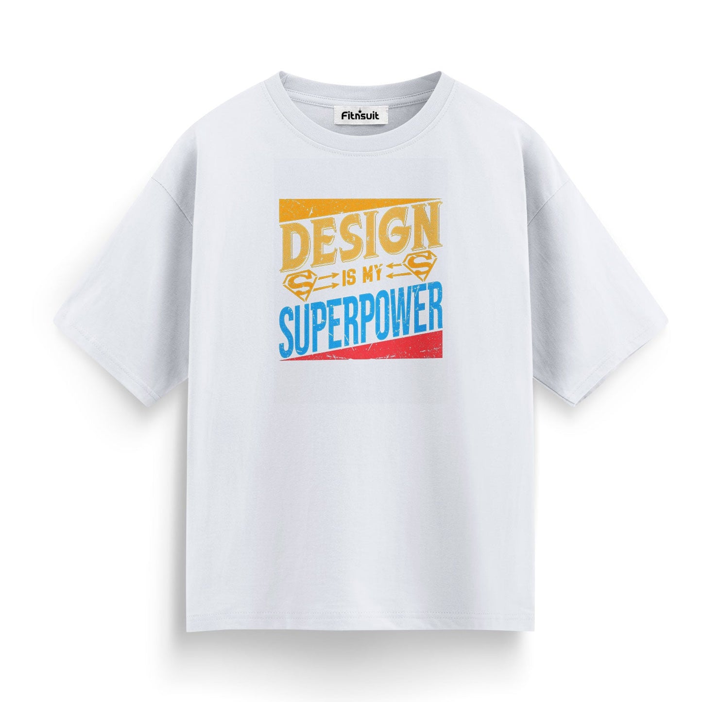 Design Is My Superpower Bold Comic Style Graphic Designer T-Shirt