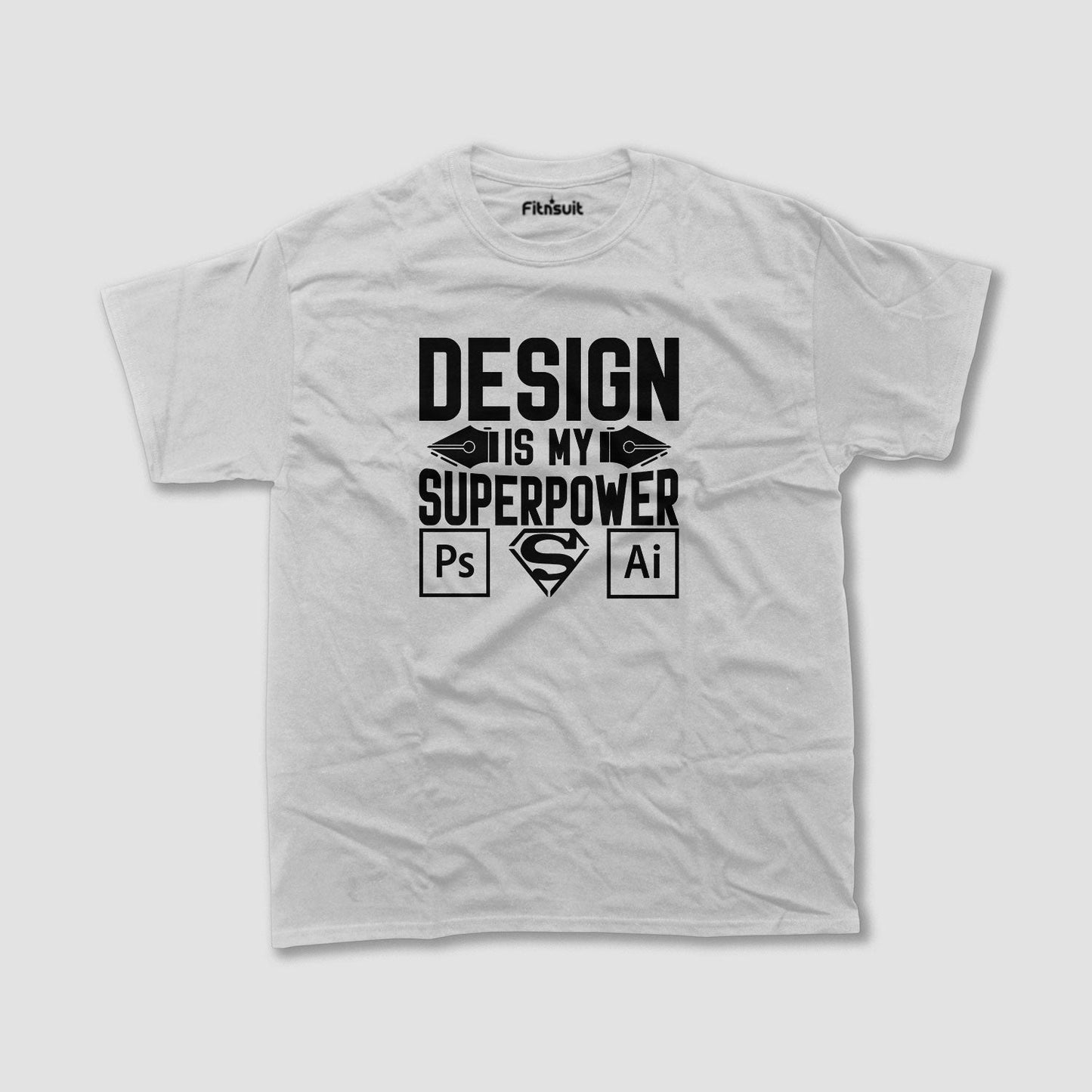 Design Is My Superpower – Ps Ai Icons Graphic Designer T-Shirt