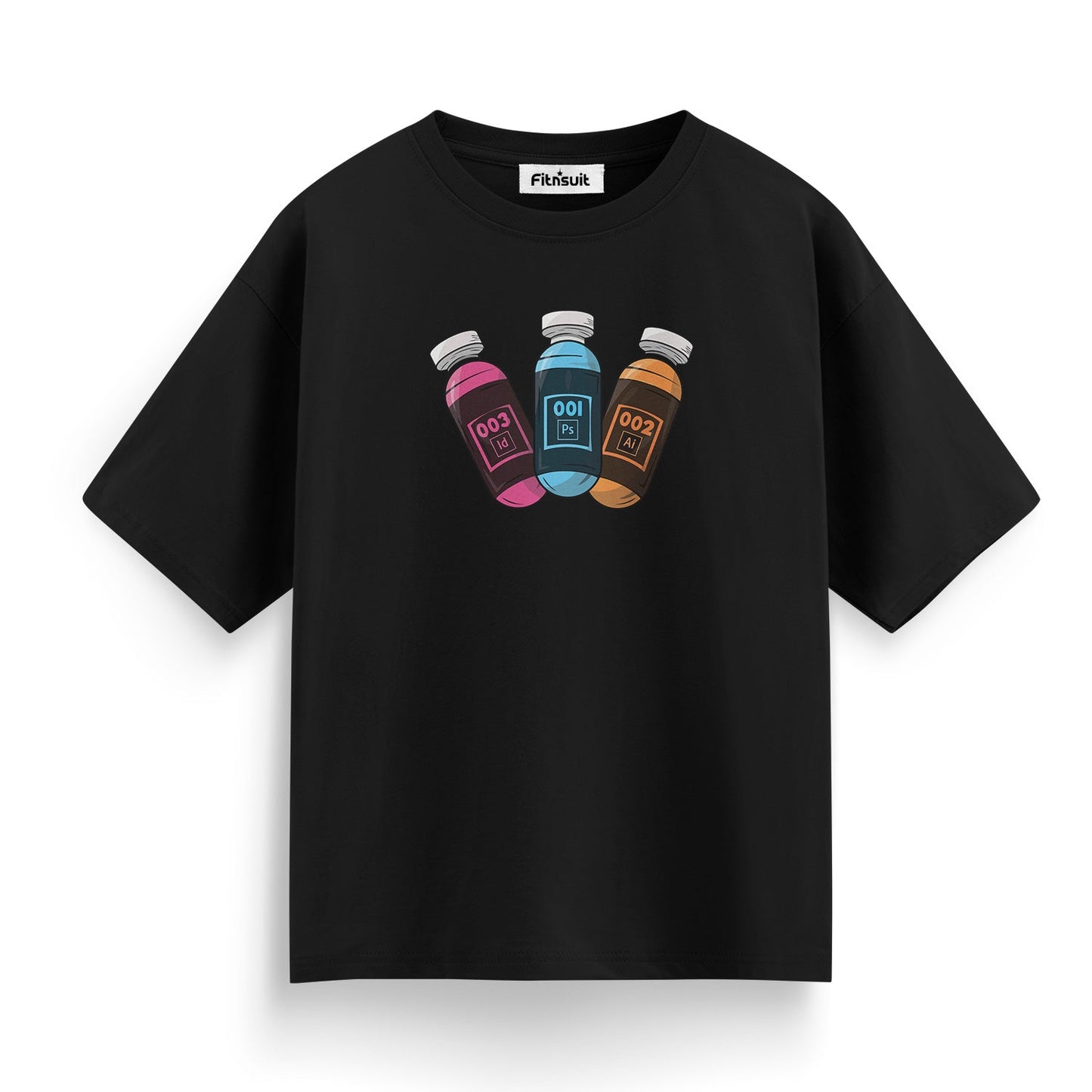 CMYK and Photoshop Vials Graphic Designer T-Shirt