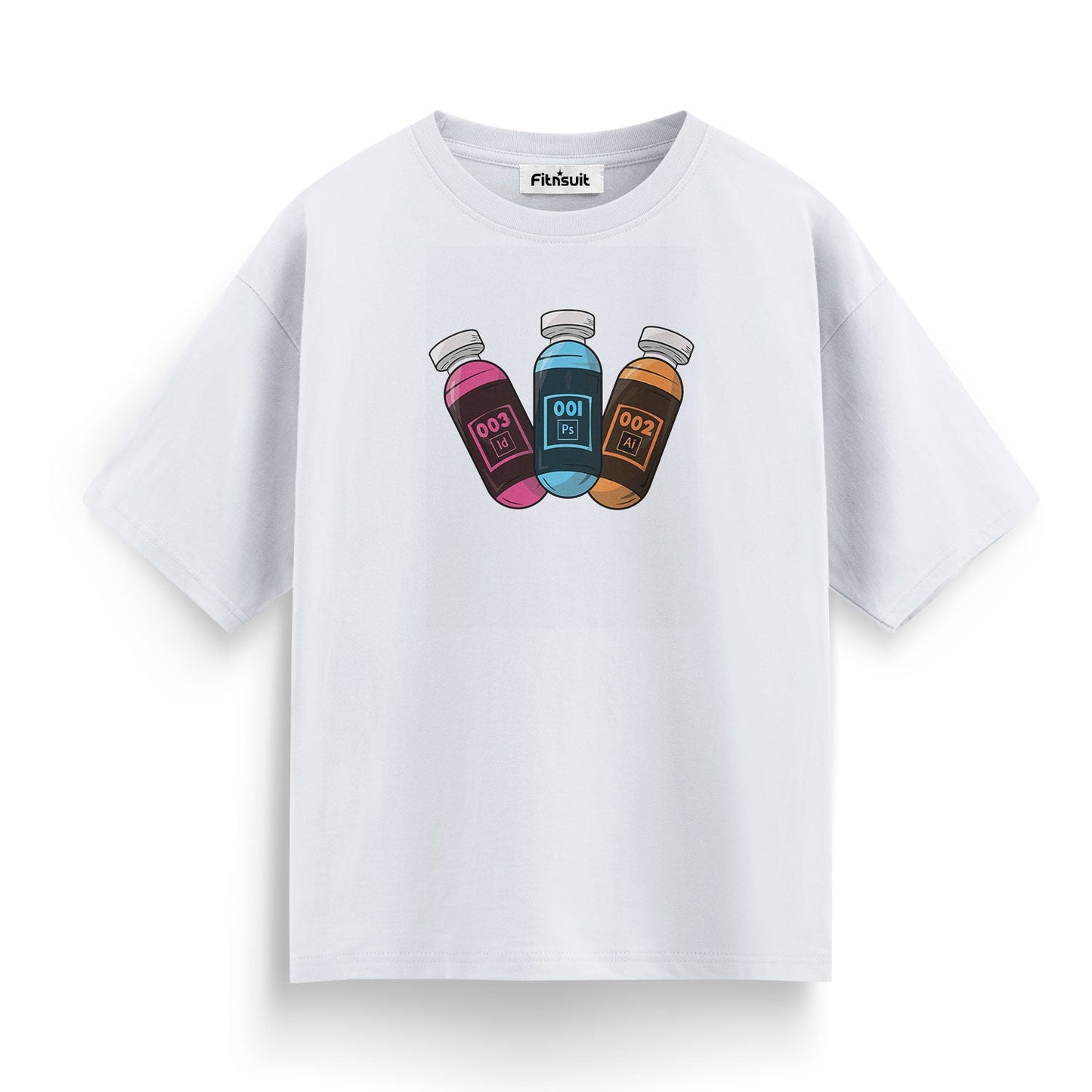 CMYK and Photoshop Vials Graphic Designer T-Shirt