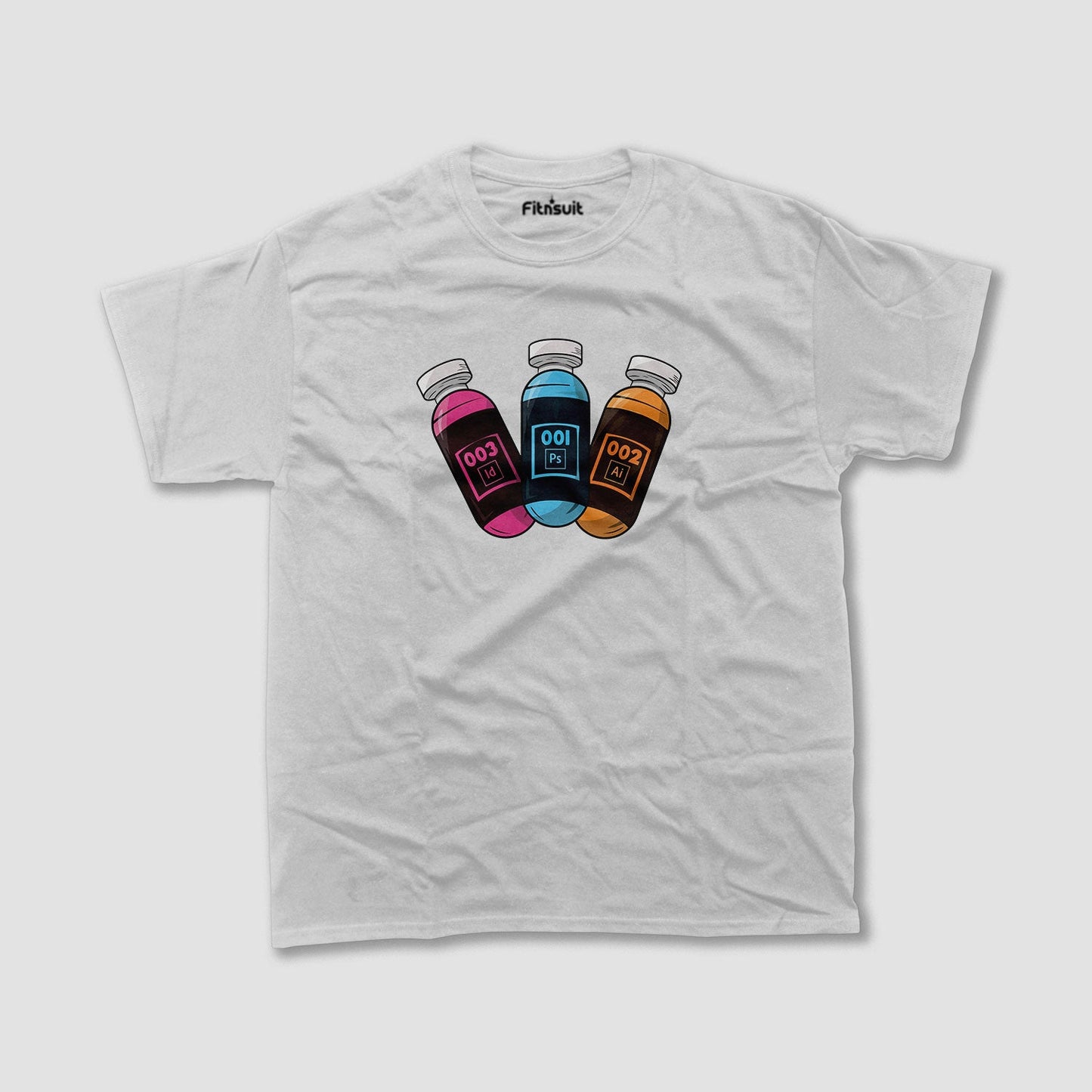 CMYK and Photoshop Vials Graphic Designer T-Shirt