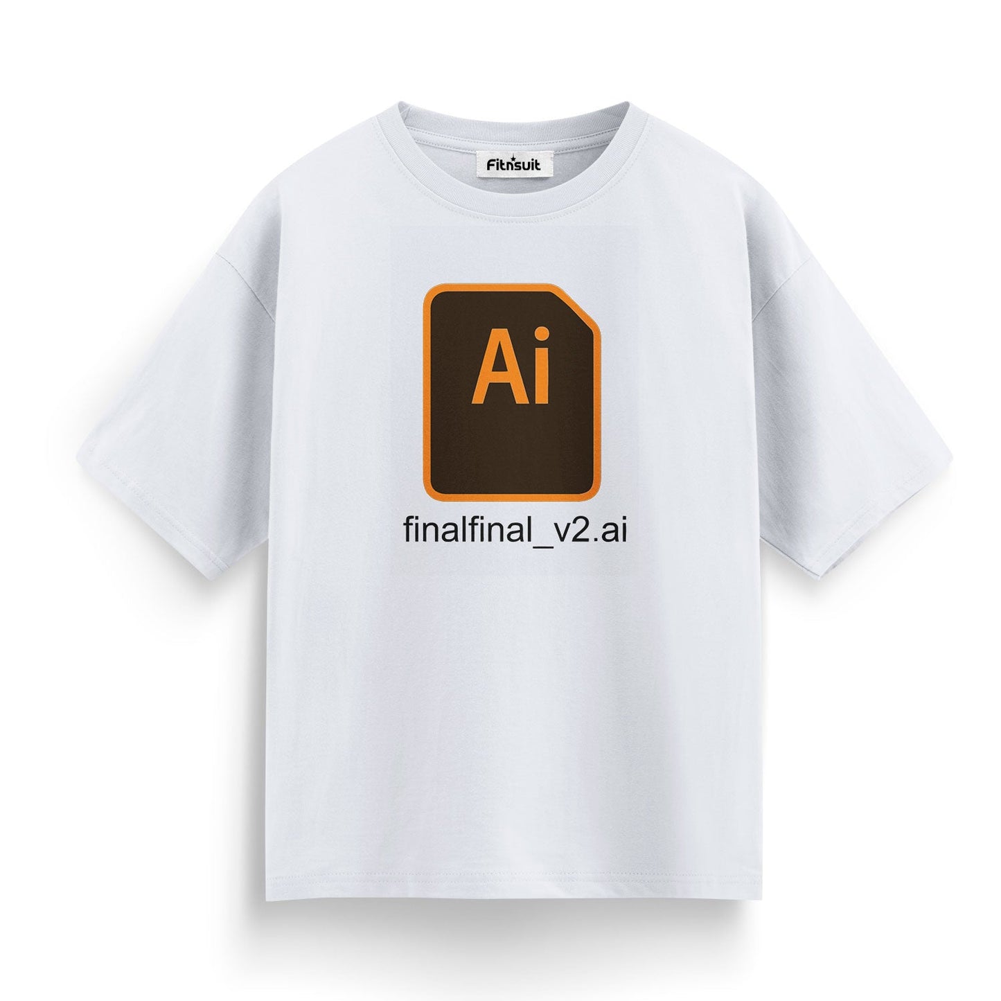 finalfinal_v2.ai – Adobe Illustrator Joke Graphic Designer T-Shirt