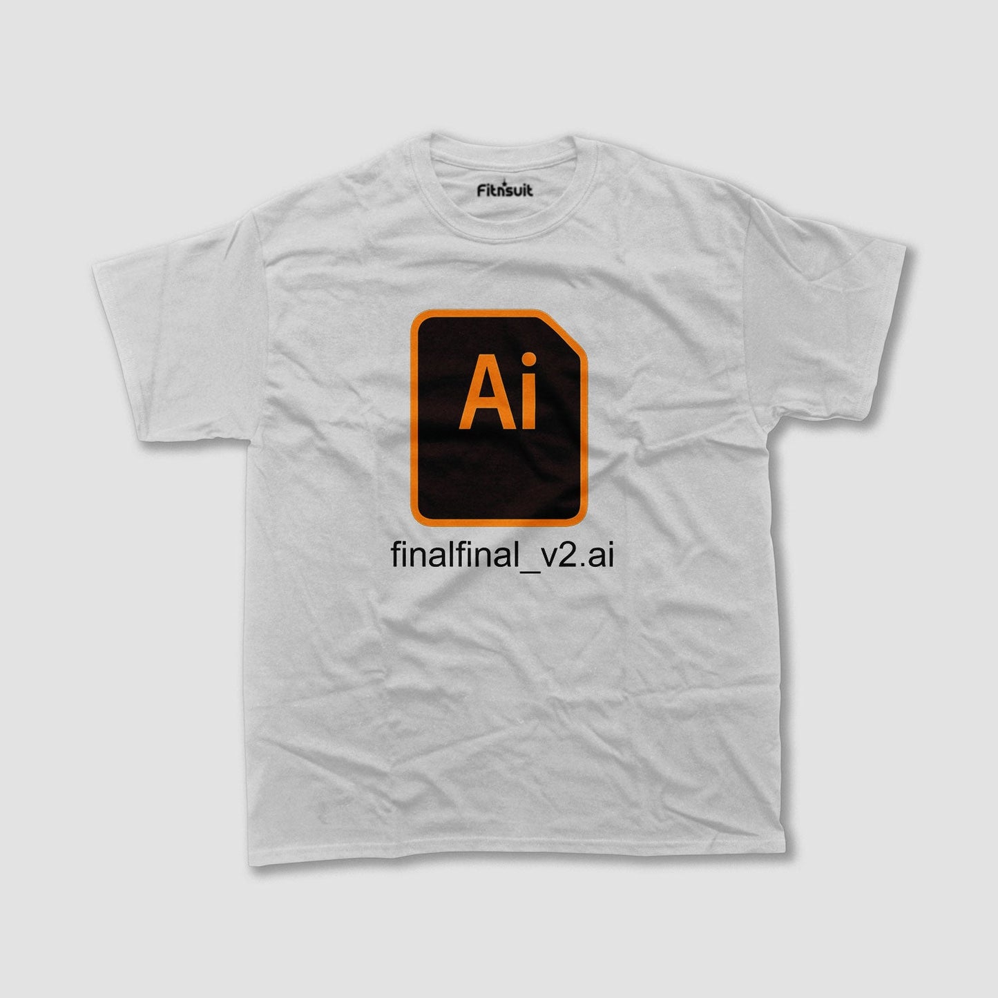 finalfinal_v2.ai – Adobe Illustrator Joke Graphic Designer T-Shirt