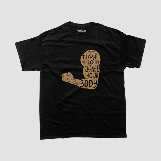 Time To Change Your Body Gym Motivational T shirt