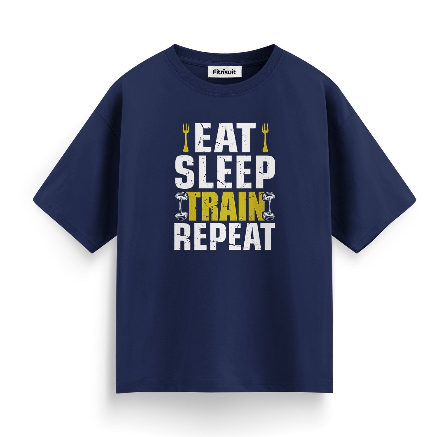 Eat Sleep Train Repeat Gym Motivational T shirt