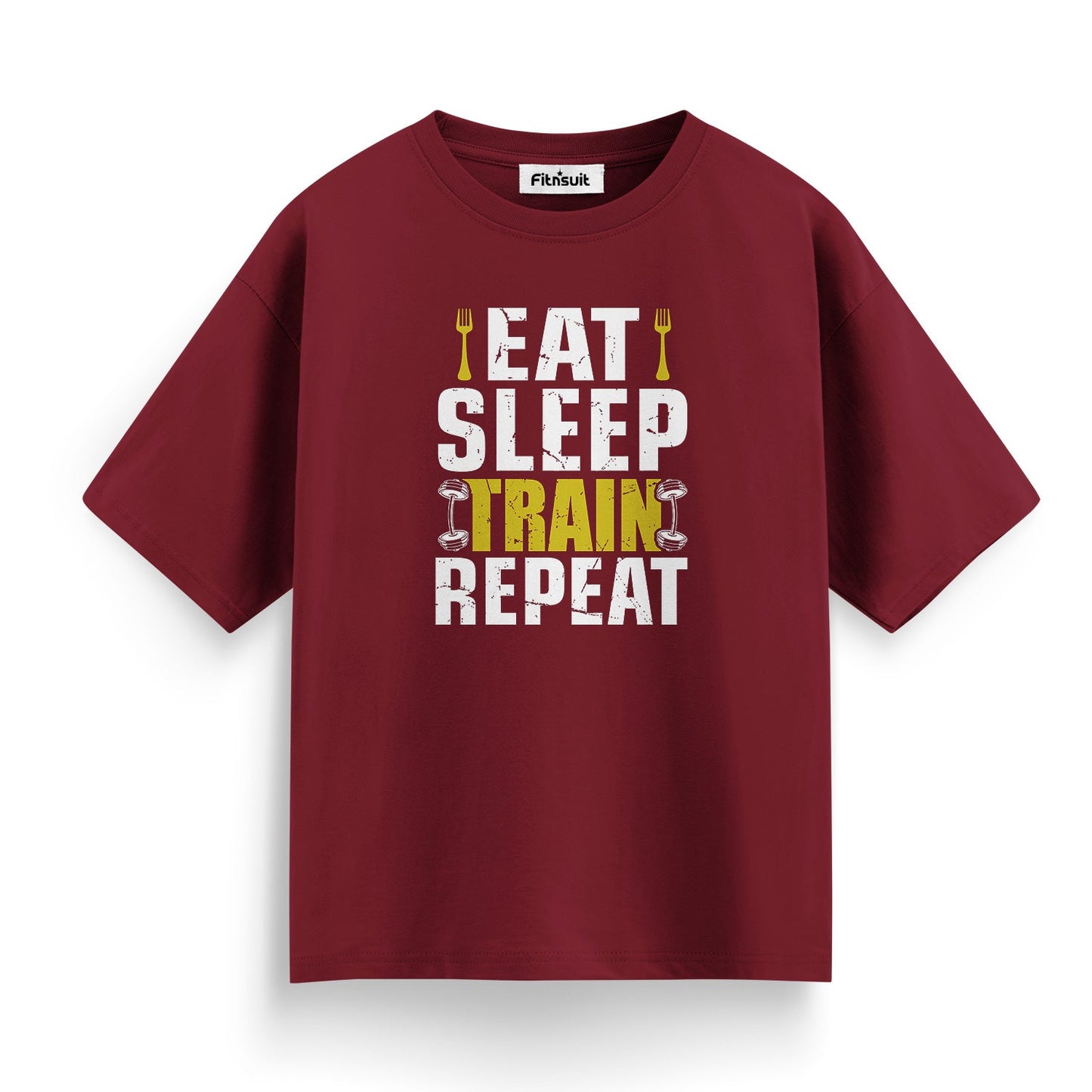 Eat Sleep Train Repeat Gym Motivational T shirt