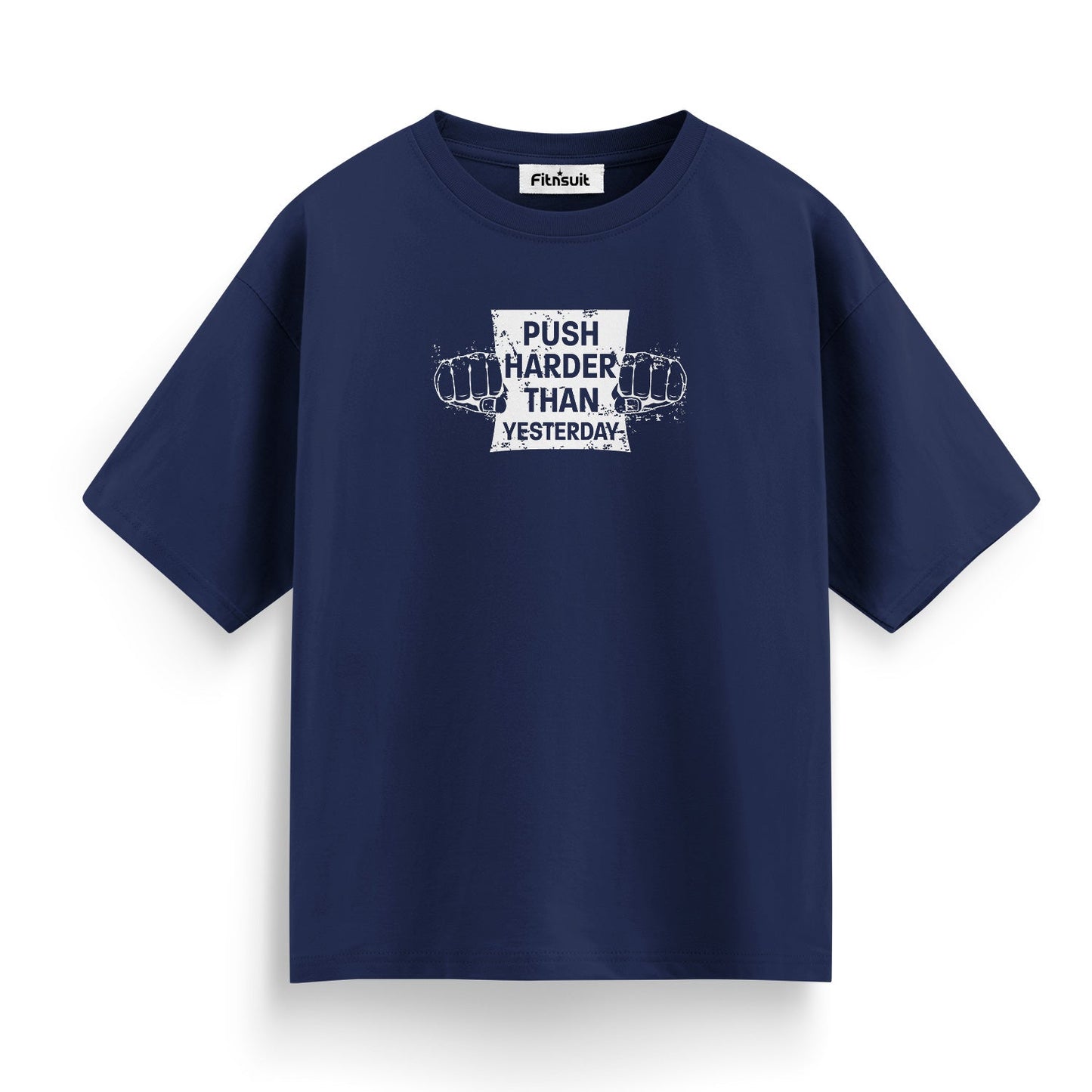 Push Harder Than Yesterday Gym Motivational T shirt