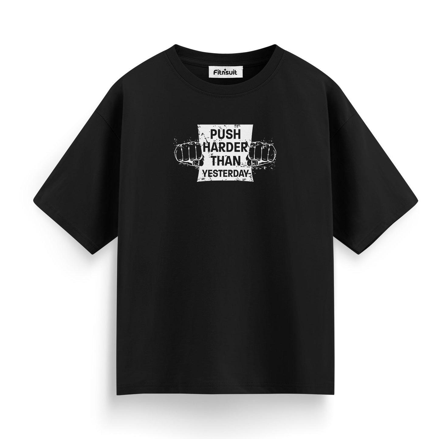 Push Harder Than Yesterday Gym Motivational T shirt
