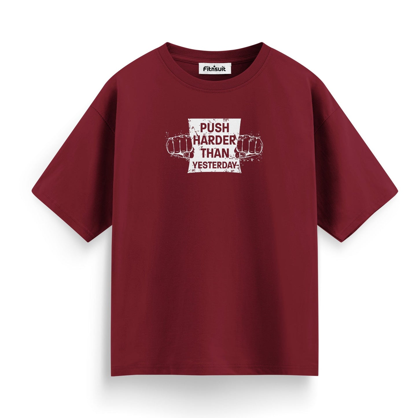 Push Harder Than Yesterday Gym Motivational T shirt