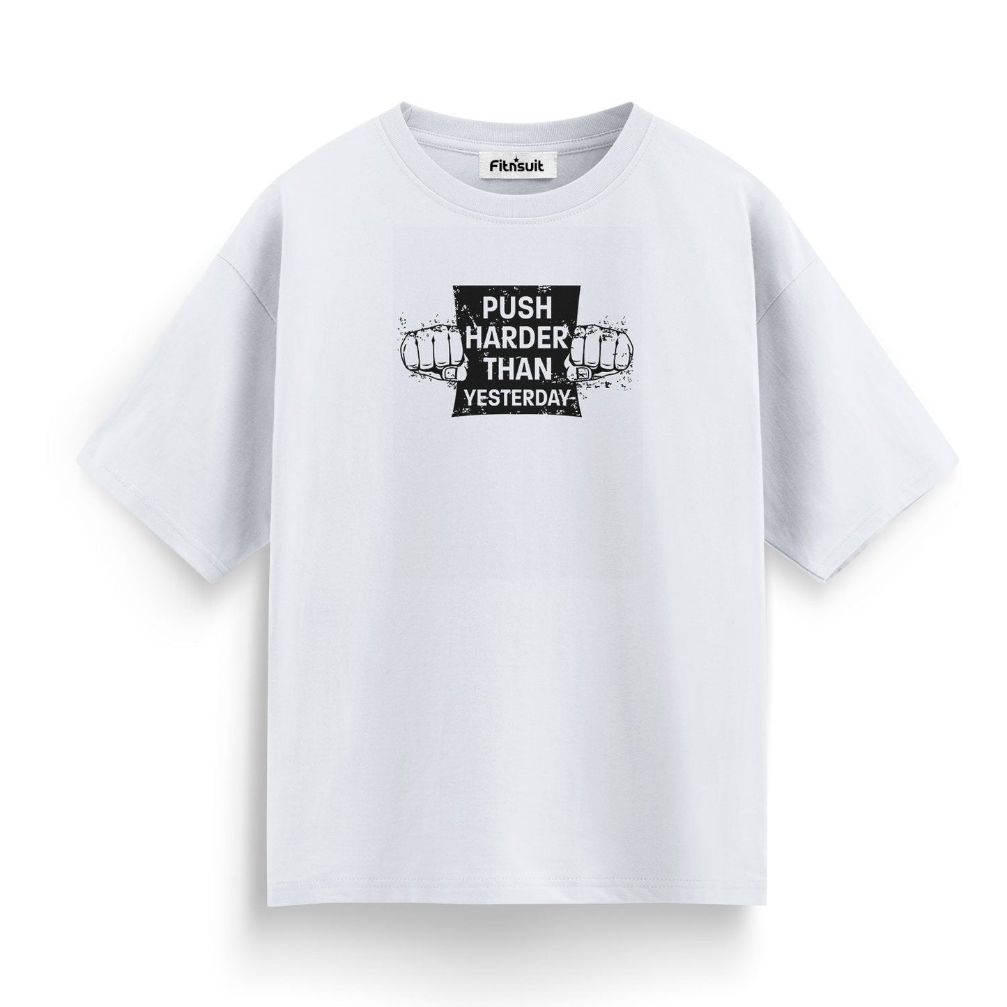 Push Harder Than Yesterday Gym Motivational T shirt
