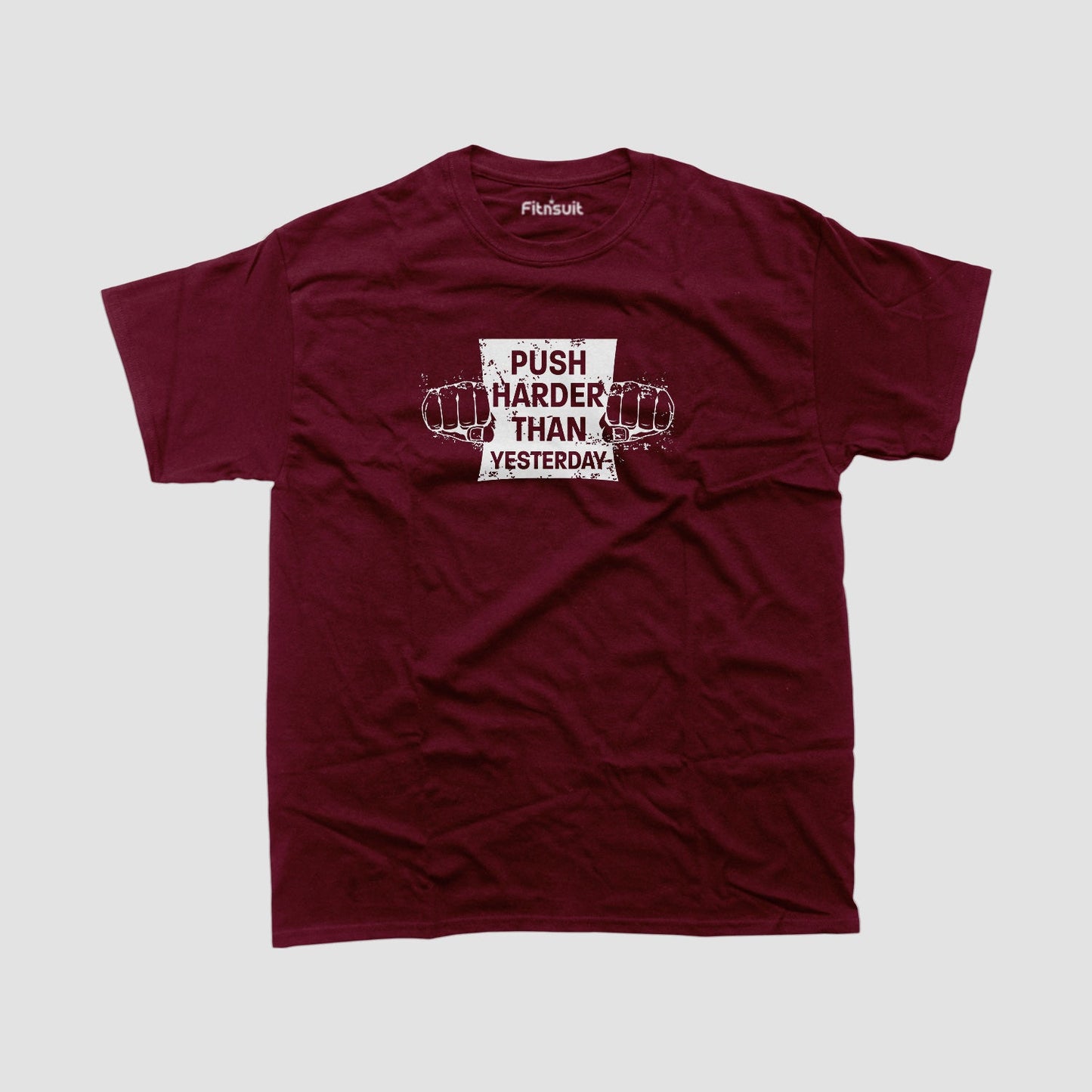 Push Harder Than Yesterday Gym Motivational T shirt