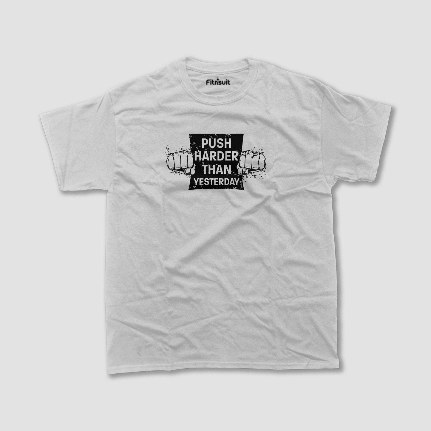 Push Harder Than Yesterday Gym Motivational T shirt