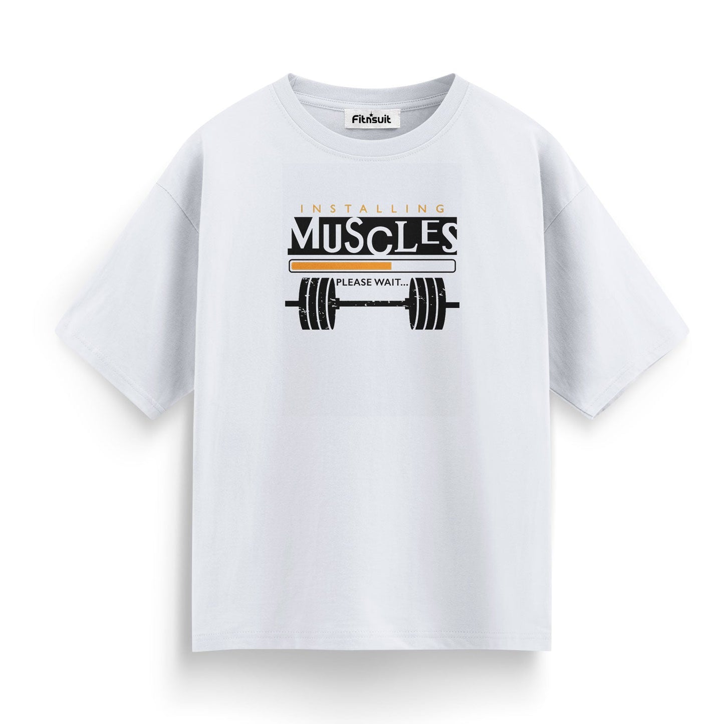 Installing Muscles Please Wait Gym Motivational T shirt