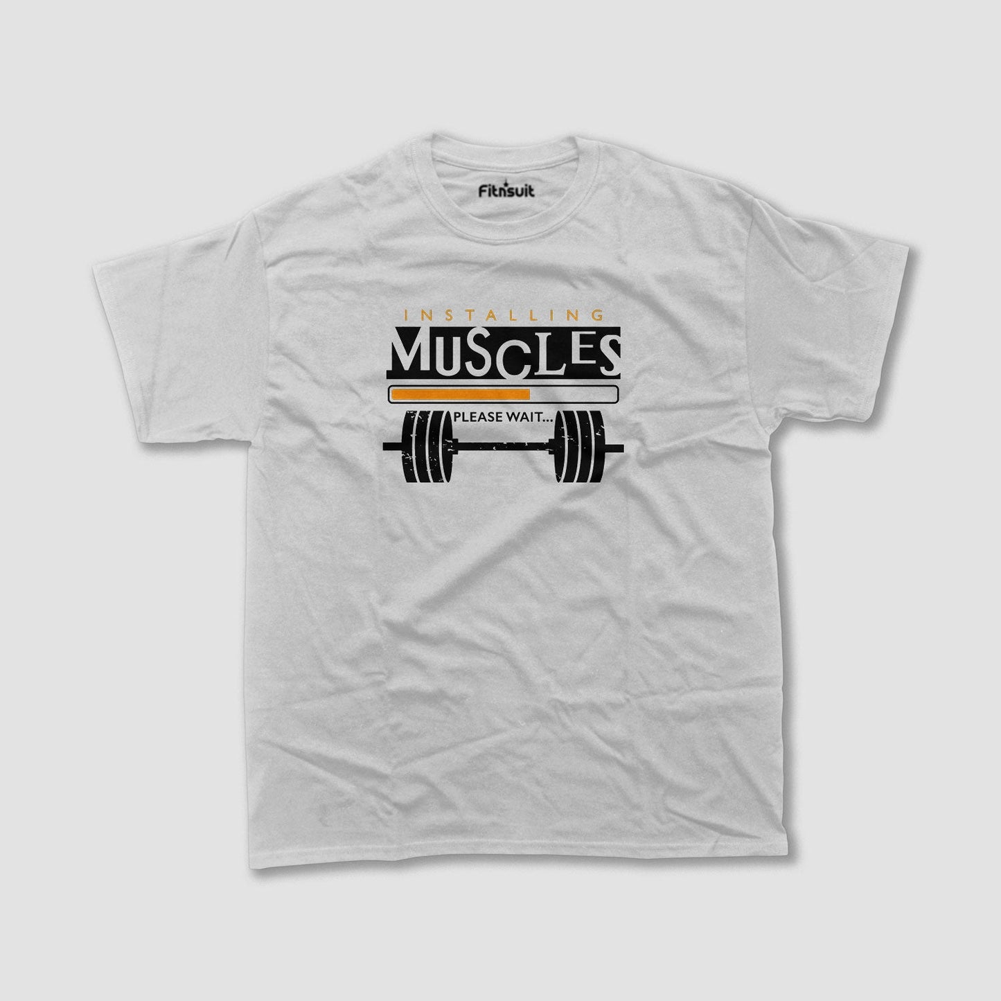 Installing Muscles Please Wait Gym Motivational T shirt