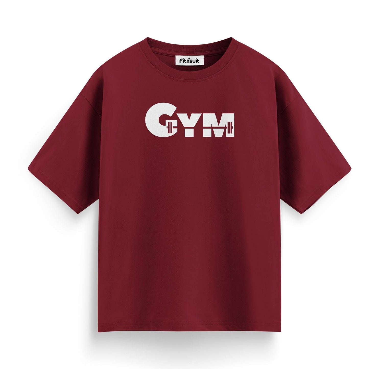 Simple GYM Logo Barbell Design Gym Motivational T shirt