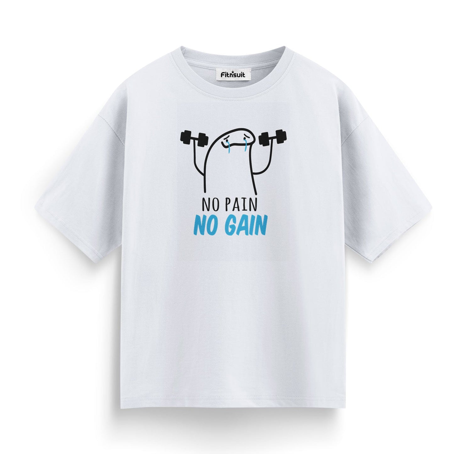 No Pain No Gain Dumbbell Arms Gym Motivational T shirt