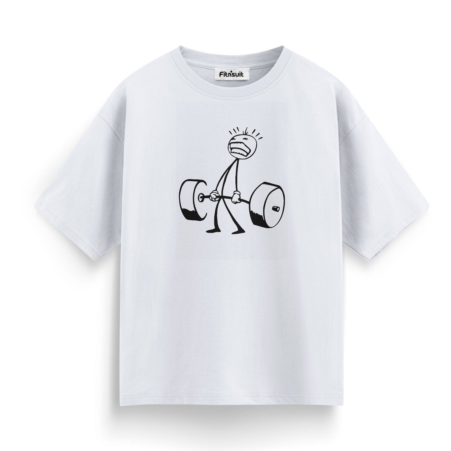 Stickman Deadlifting Weights Gym Motivational T shirt