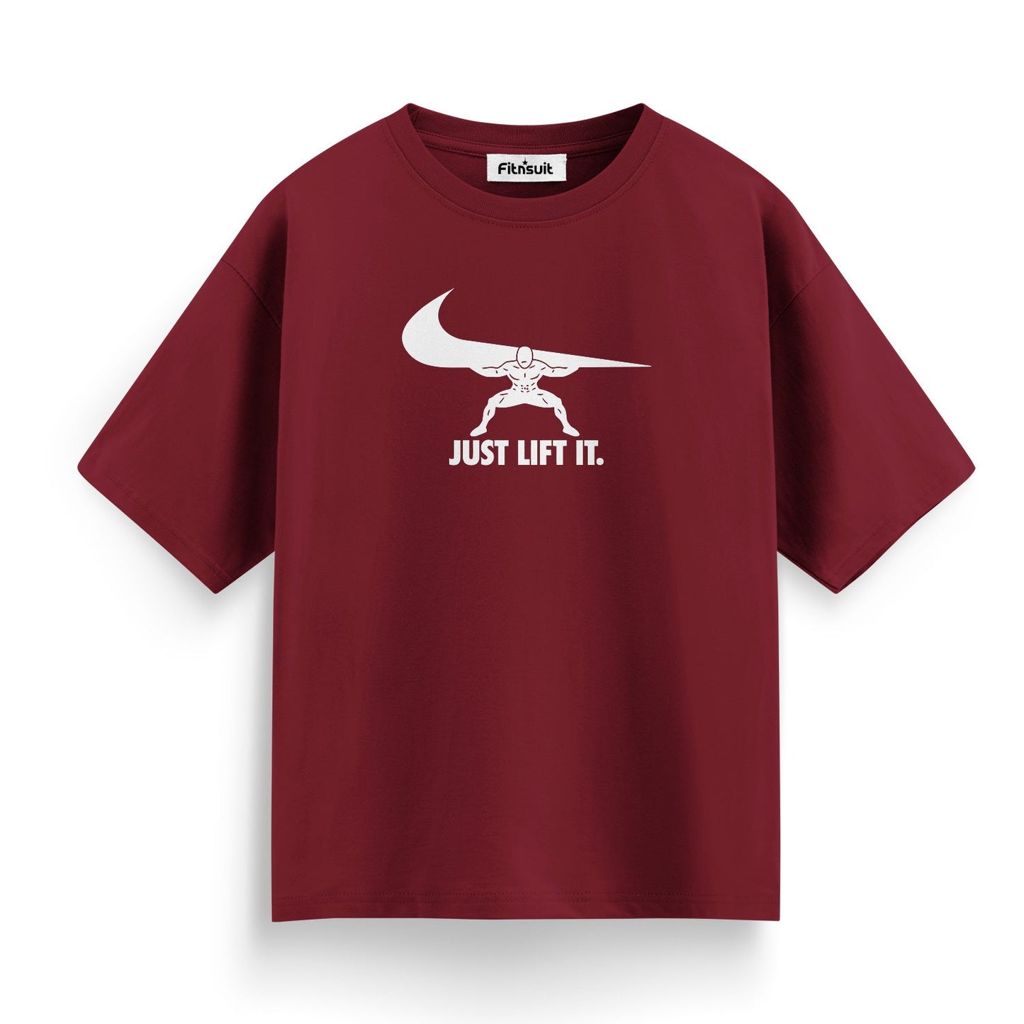 Just Lift It Parody Swoosh Gym Motivational T shirt