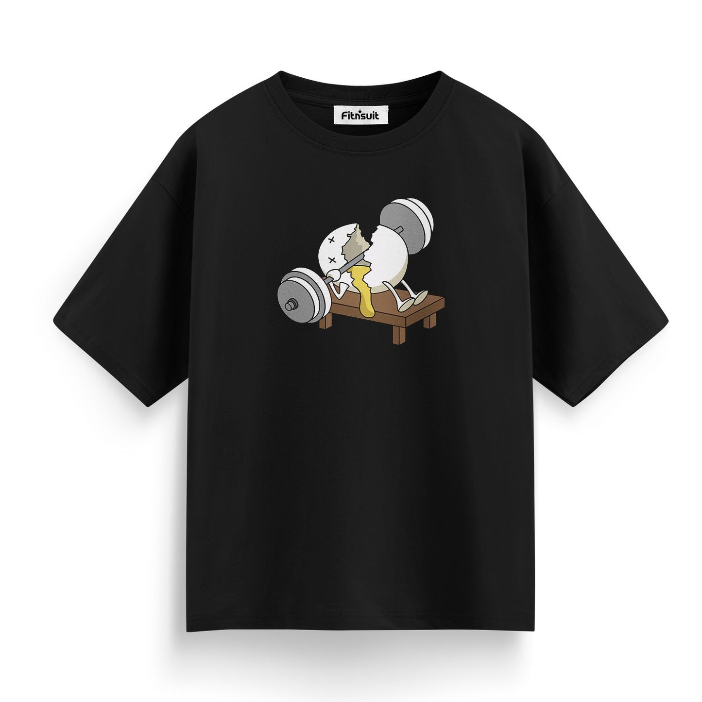 Egg Lifting Barbell Cute Gym Motivational T shirt