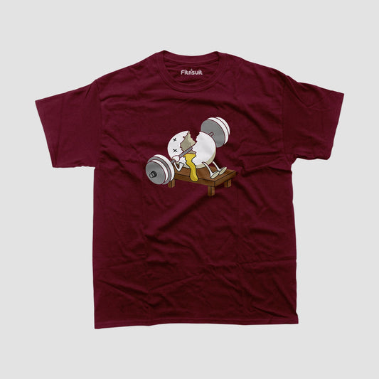 Egg Lifting Barbell Cute Gym Motivational T shirt