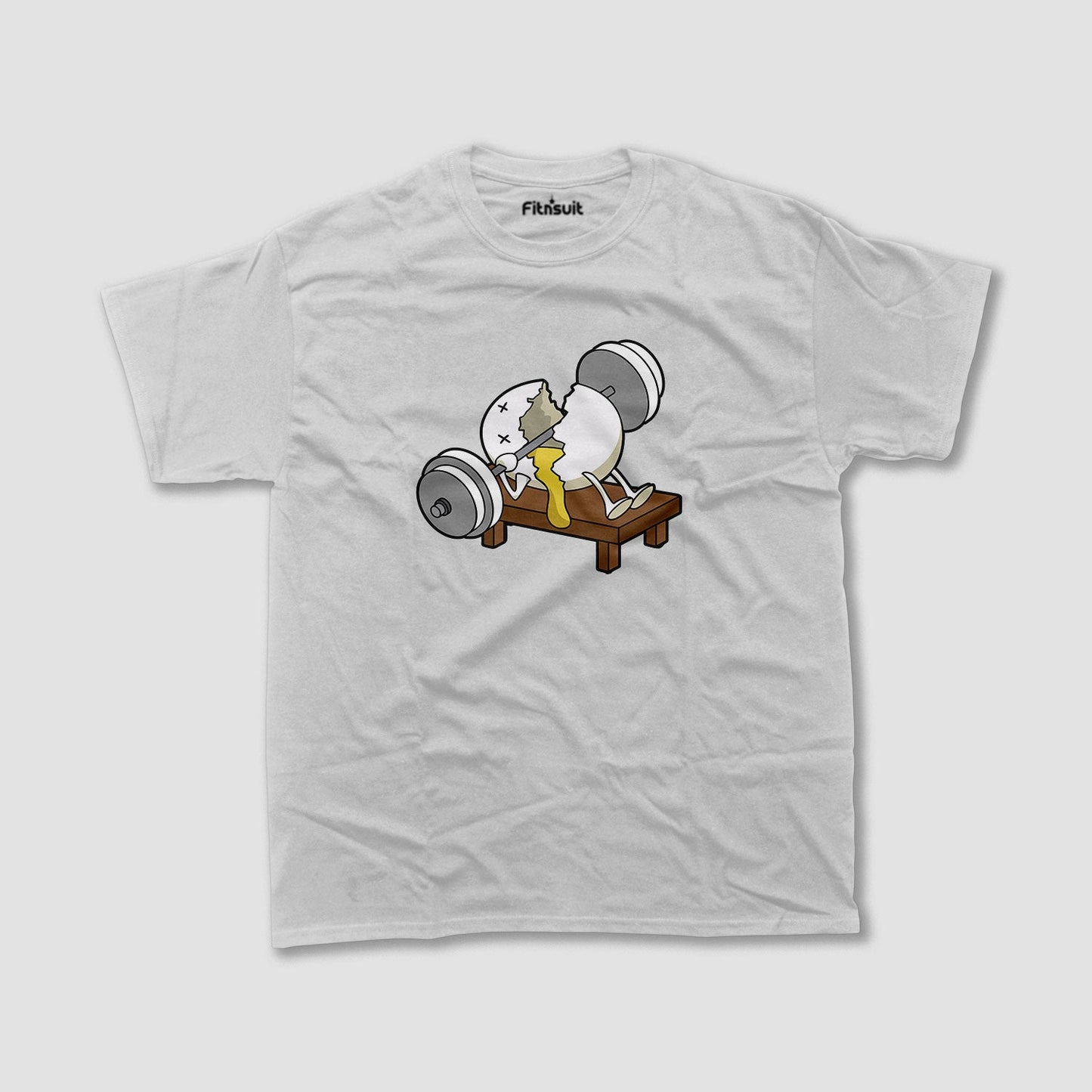 Egg Lifting Barbell Cute Gym Motivational T shirt