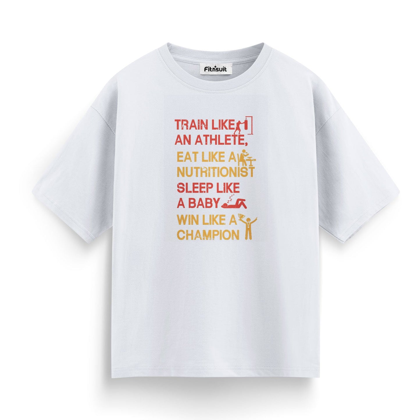 Train Like An Athlete, Eat Like A Nutritionist Gym Motivational T shirt