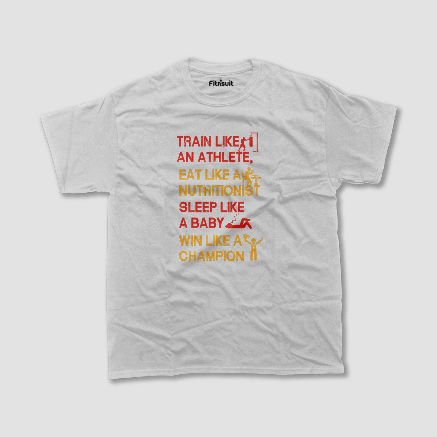 Train Like An Athlete, Eat Like A Nutritionist Gym Motivational T shirt