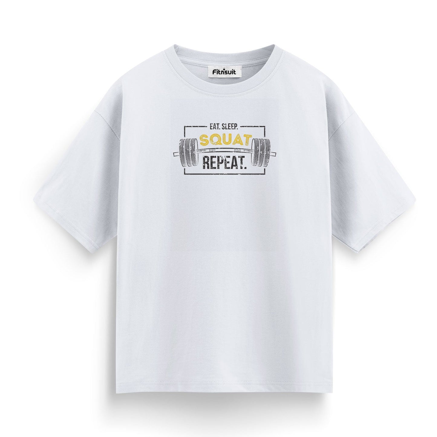 Eat Sleep Squat Repeat Gym Motivational T shirt
