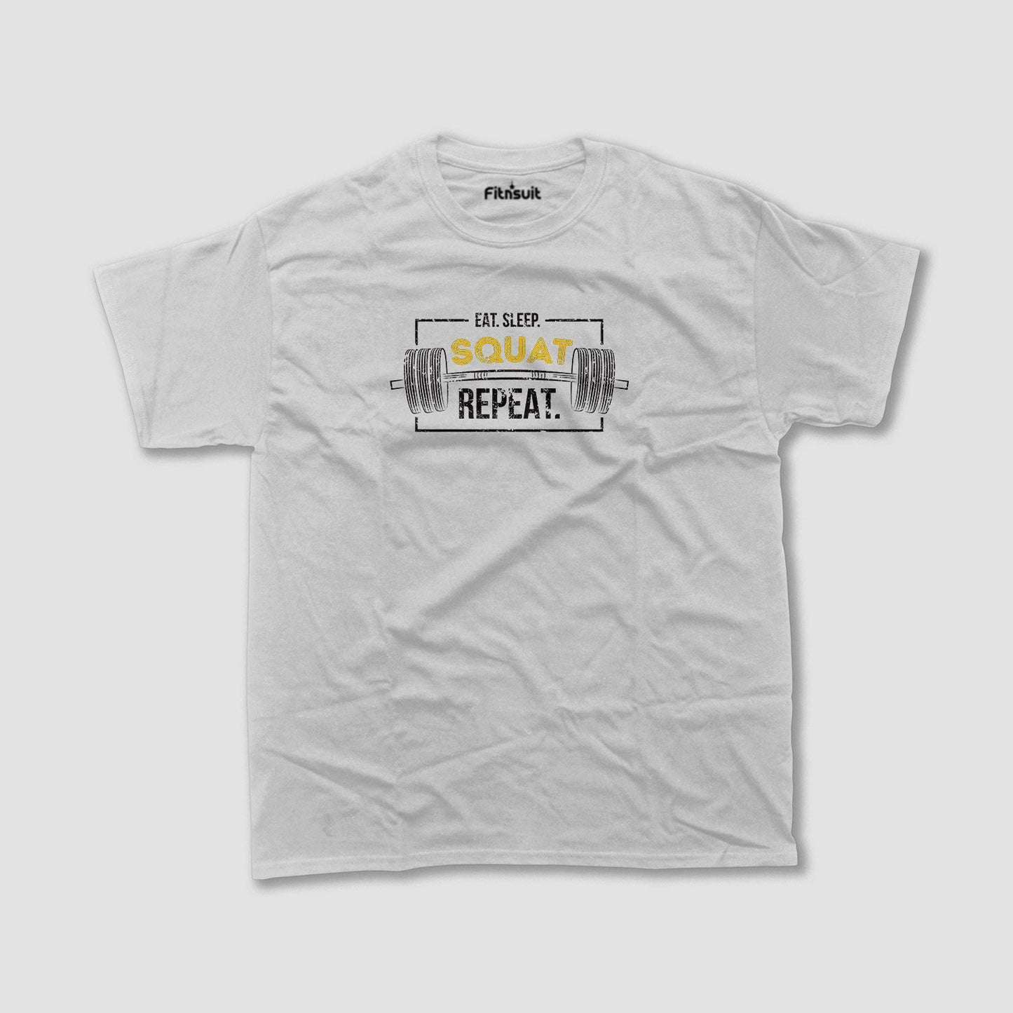 Eat Sleep Squat Repeat Gym Motivational T shirt