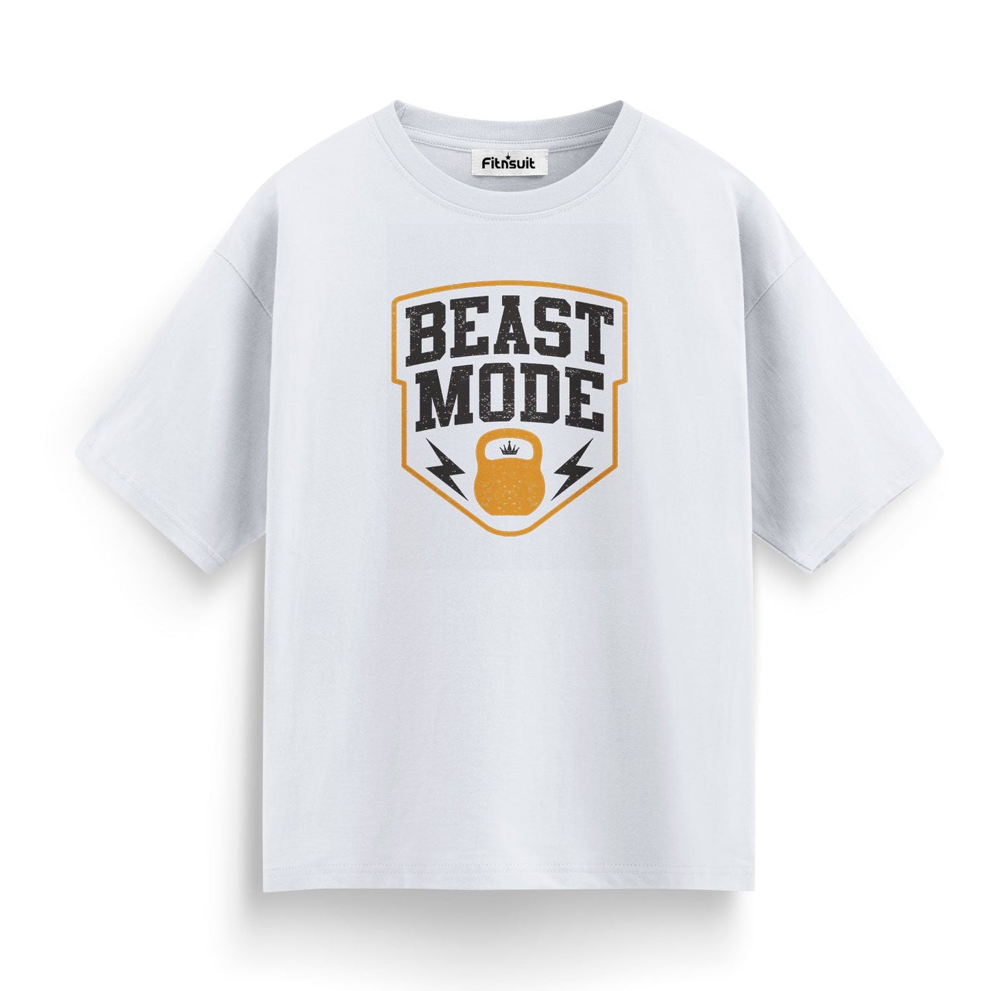 Beast Mode Kettlebell Badge Gym Motivational T shirt