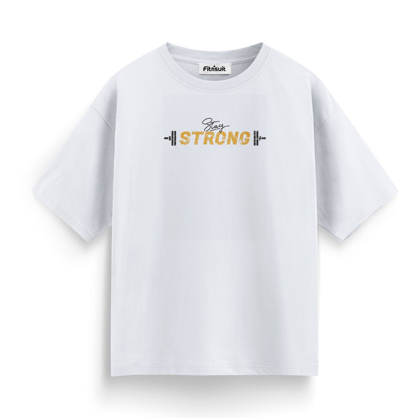Stay Strong With Barbells Gym Motivational T shirt