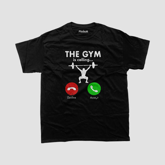 The Gym Is Calling Accept Or Decline Workout T shirt
