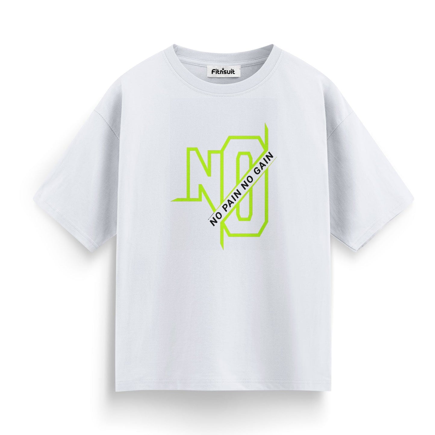 No Pain No Gain Neon Gym Motivational T shirt