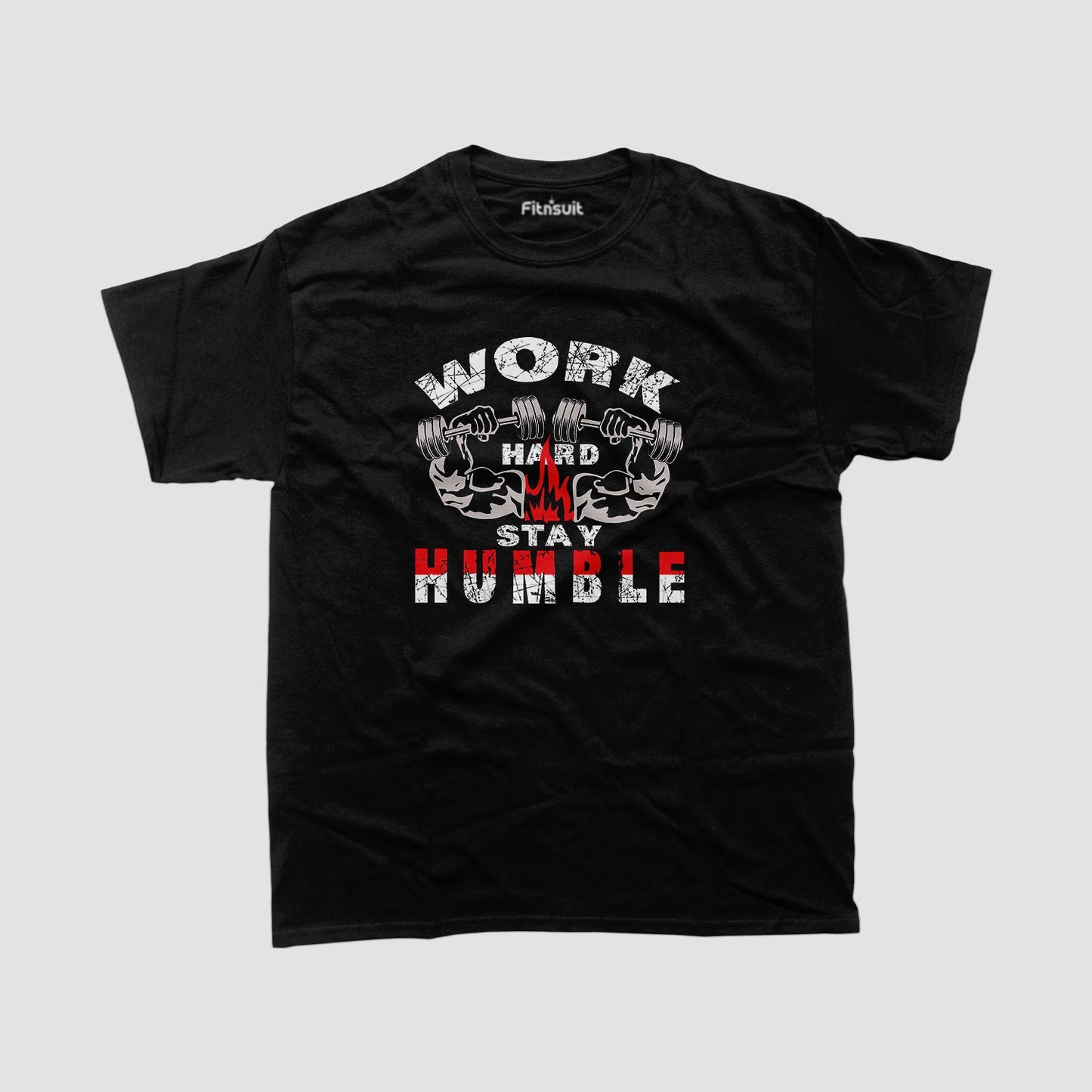 Work Hard Stay Humble Gym Motivational T shirt
