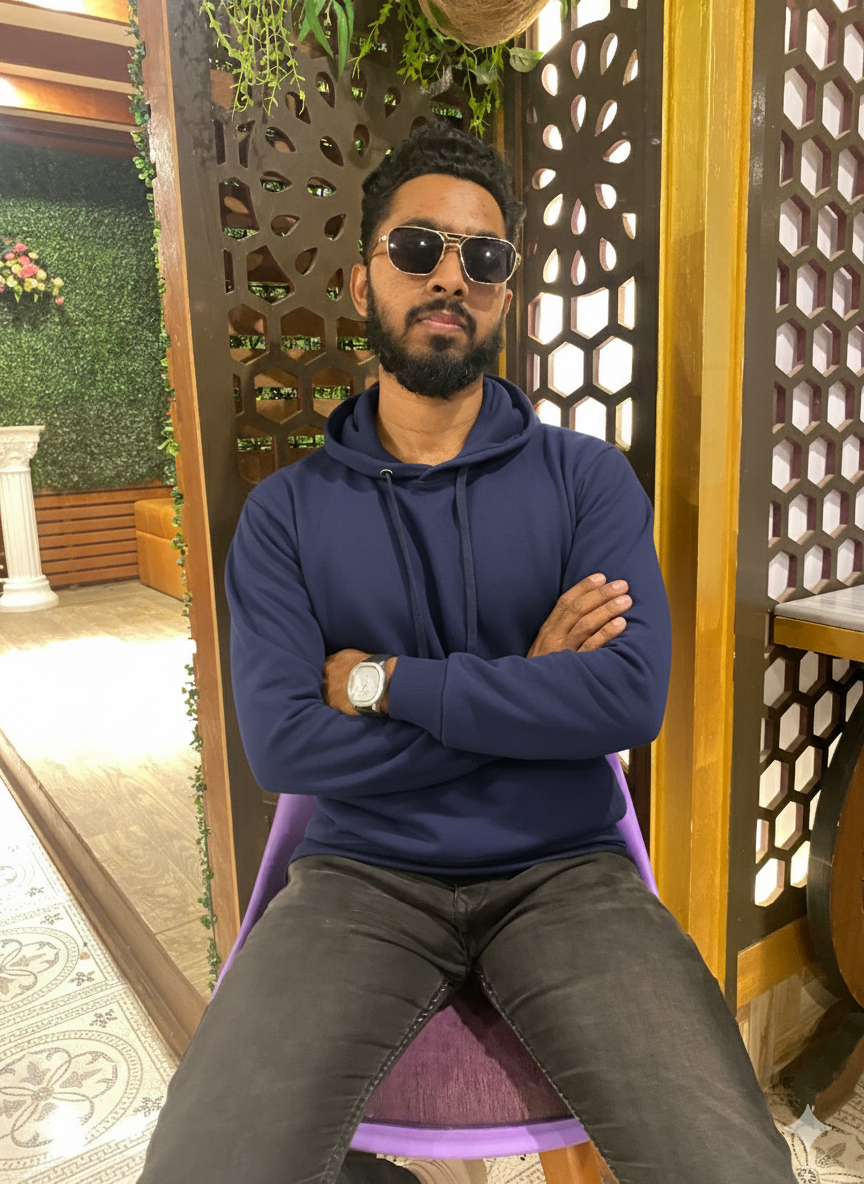 White Solid color Hoodie