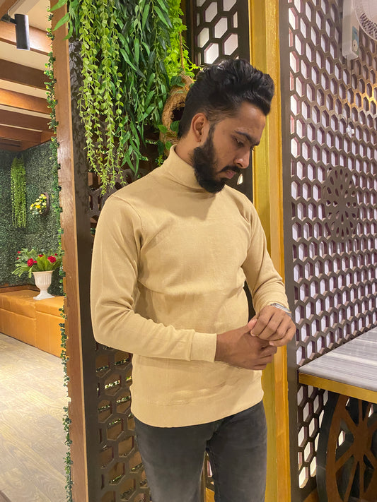 Premium Brown  Turtel Neck T shirt