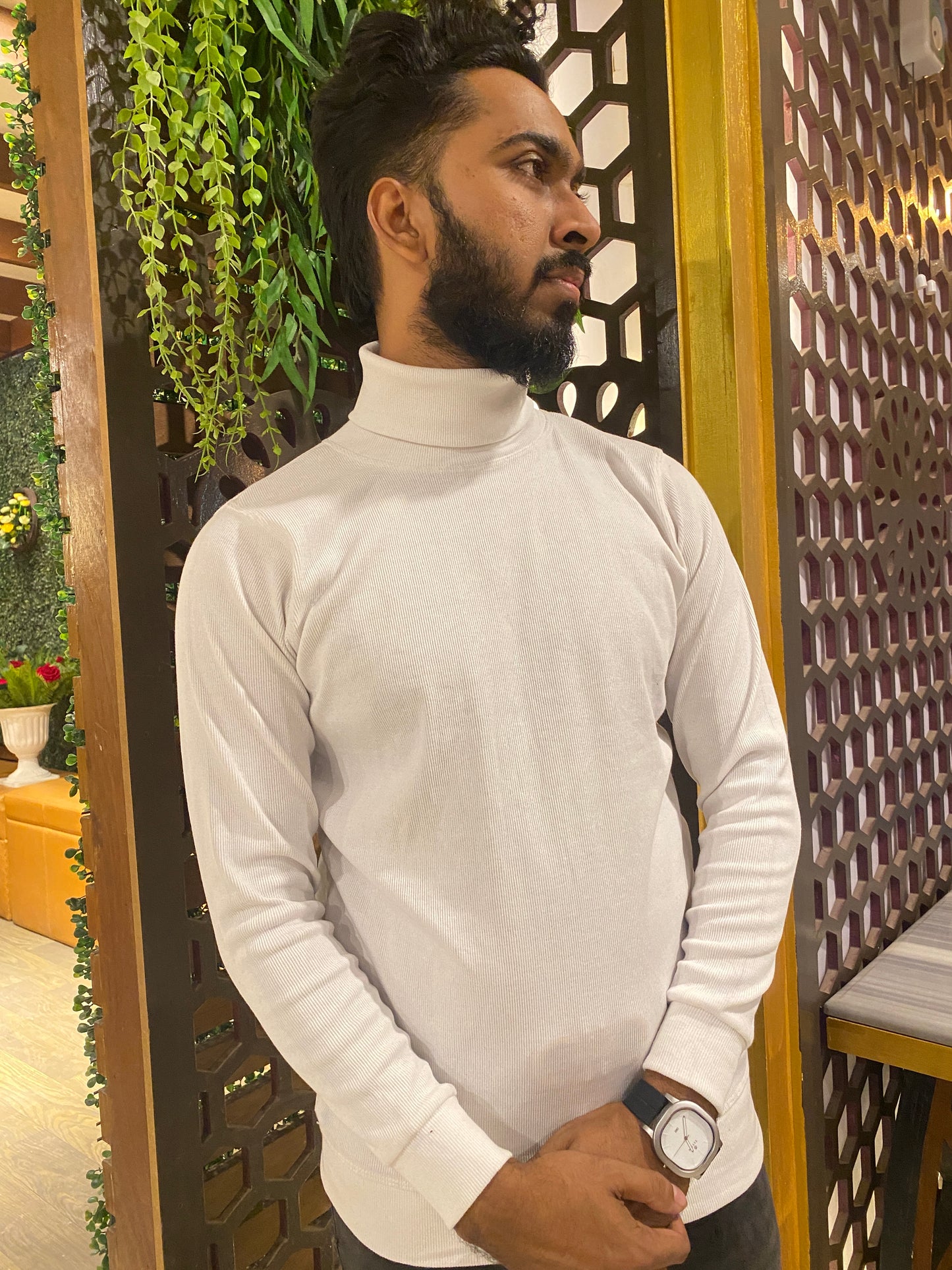 Premium Maroon  Turtel Neck T shirt