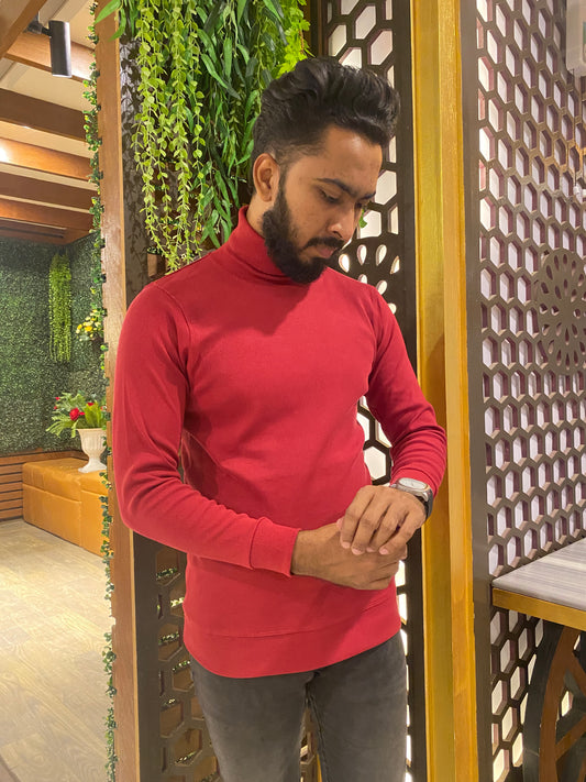 Premium Brown  Turtel Neck T shirt