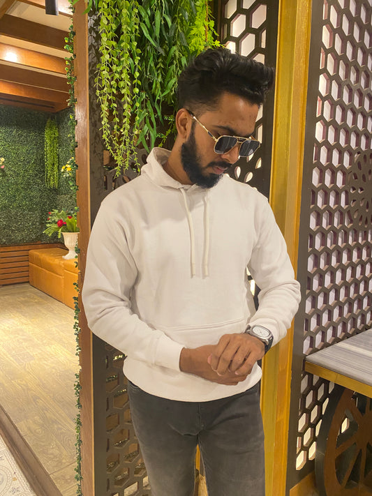 Pink Solid color Hoodie