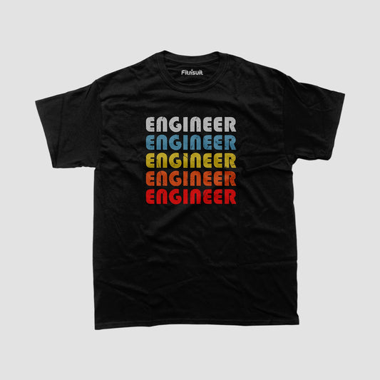 Repeating Word Pattern Mechanical  Engineerchanical Engineer T shirt