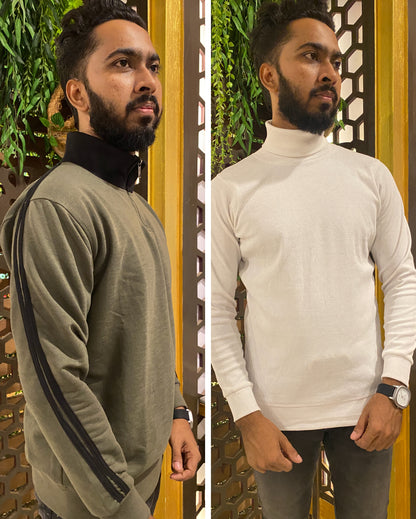 Premium Maroon  Turtel Neck T shirt