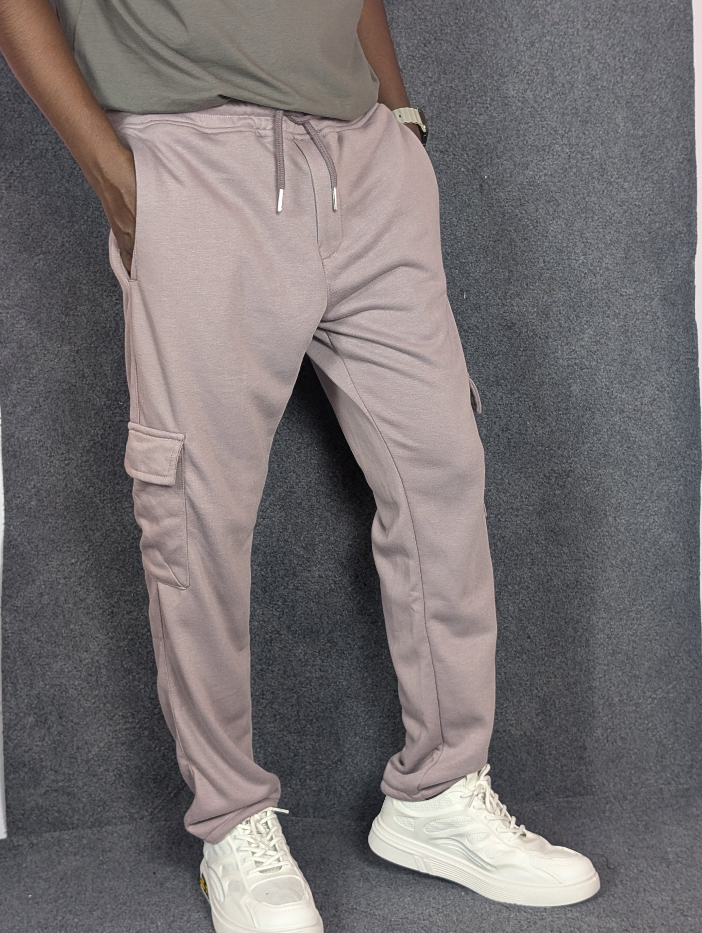 Baggy 6 Pocket Light Lavender Turkish Cotton Joggers