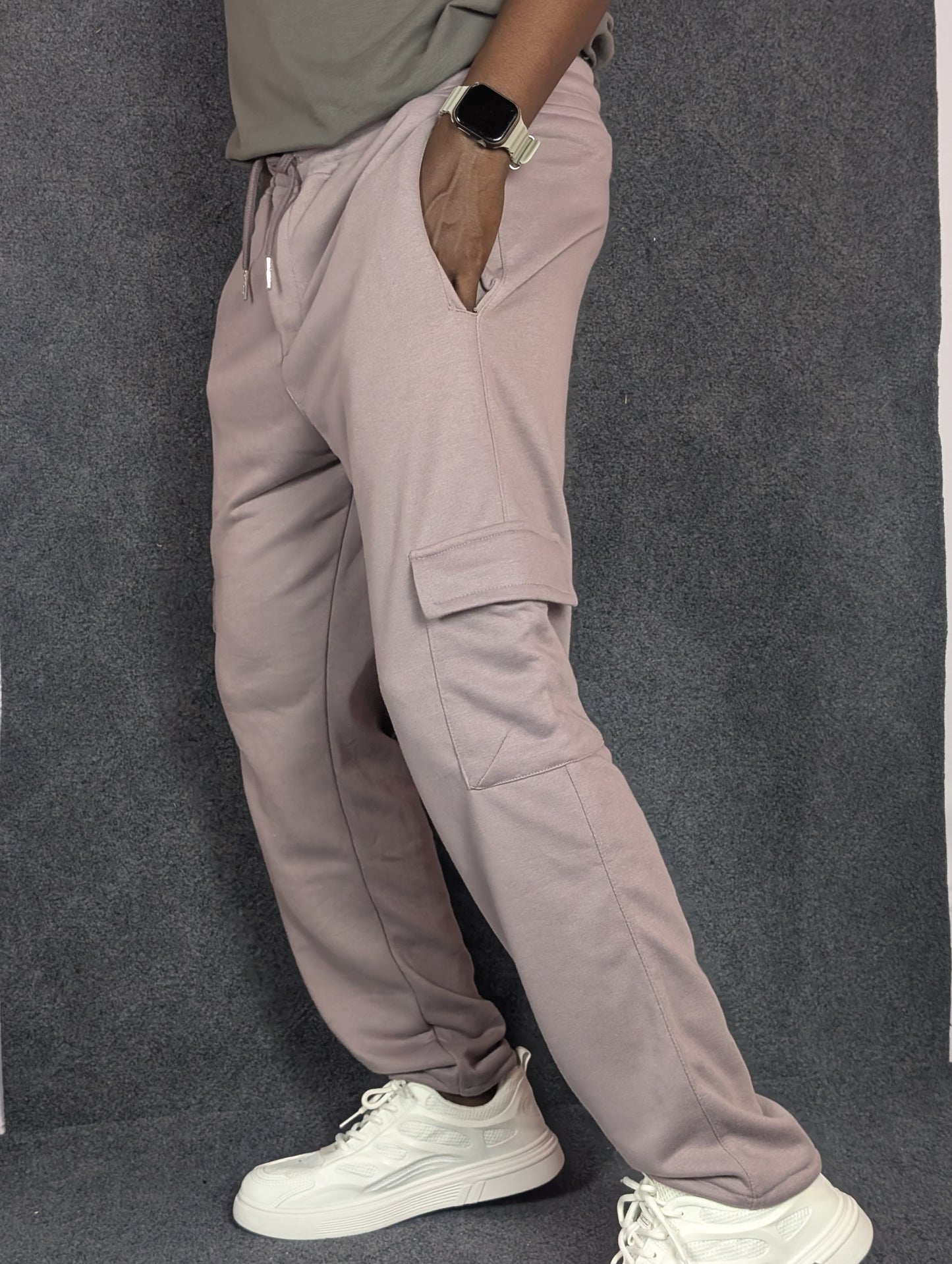 Baggy 6 Pocket Light Lavender Turkish Cotton Joggers