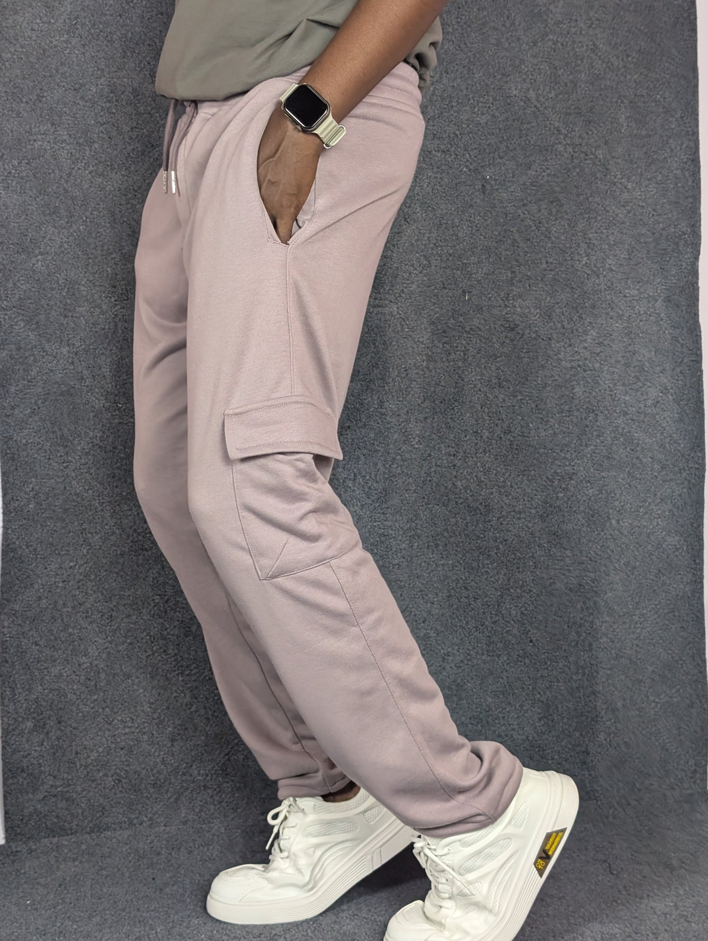 Baggy 6 Pocket Light Lavender Turkish Cotton Joggers